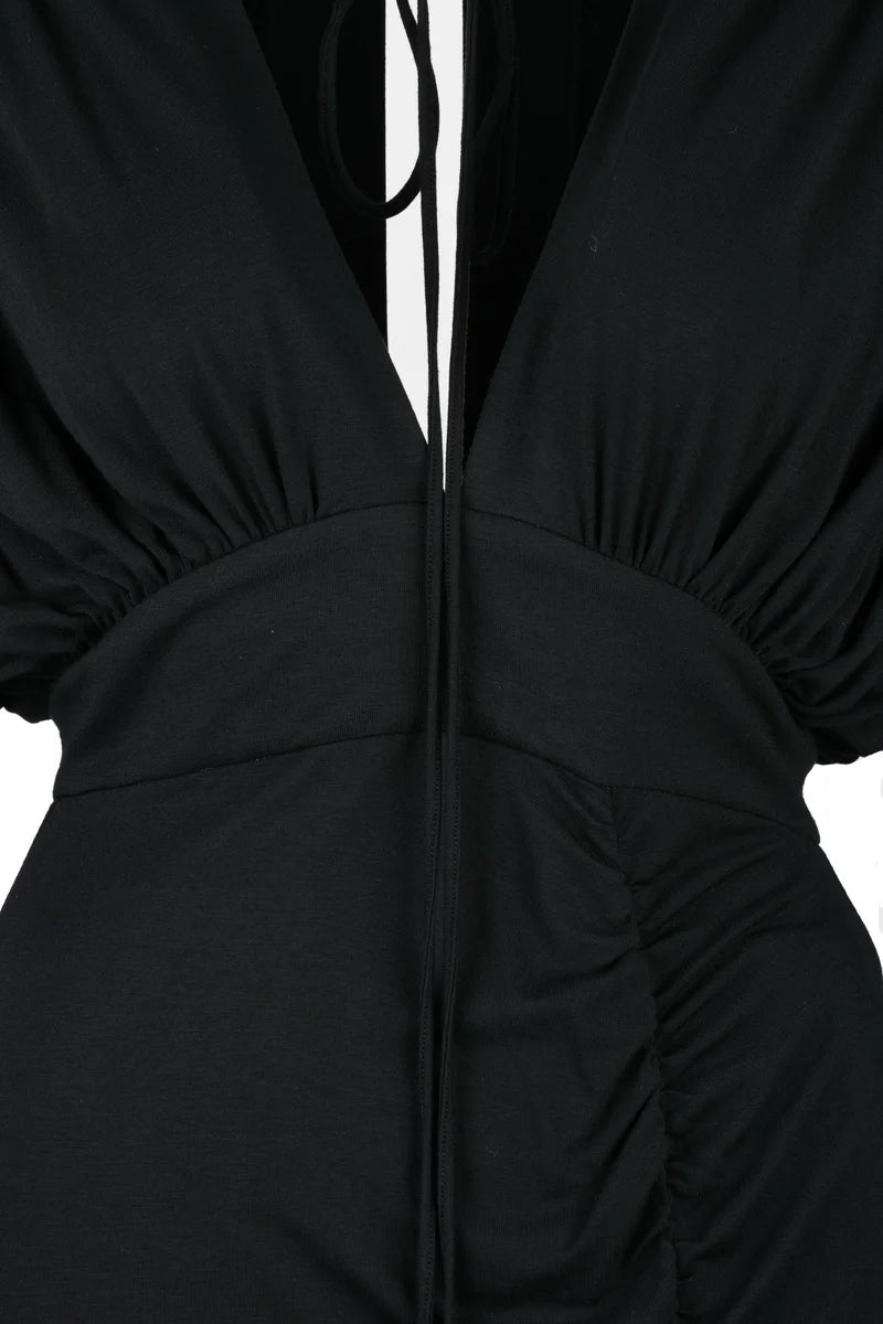 Dondup Abito Jersey Zip Raglan - Nero