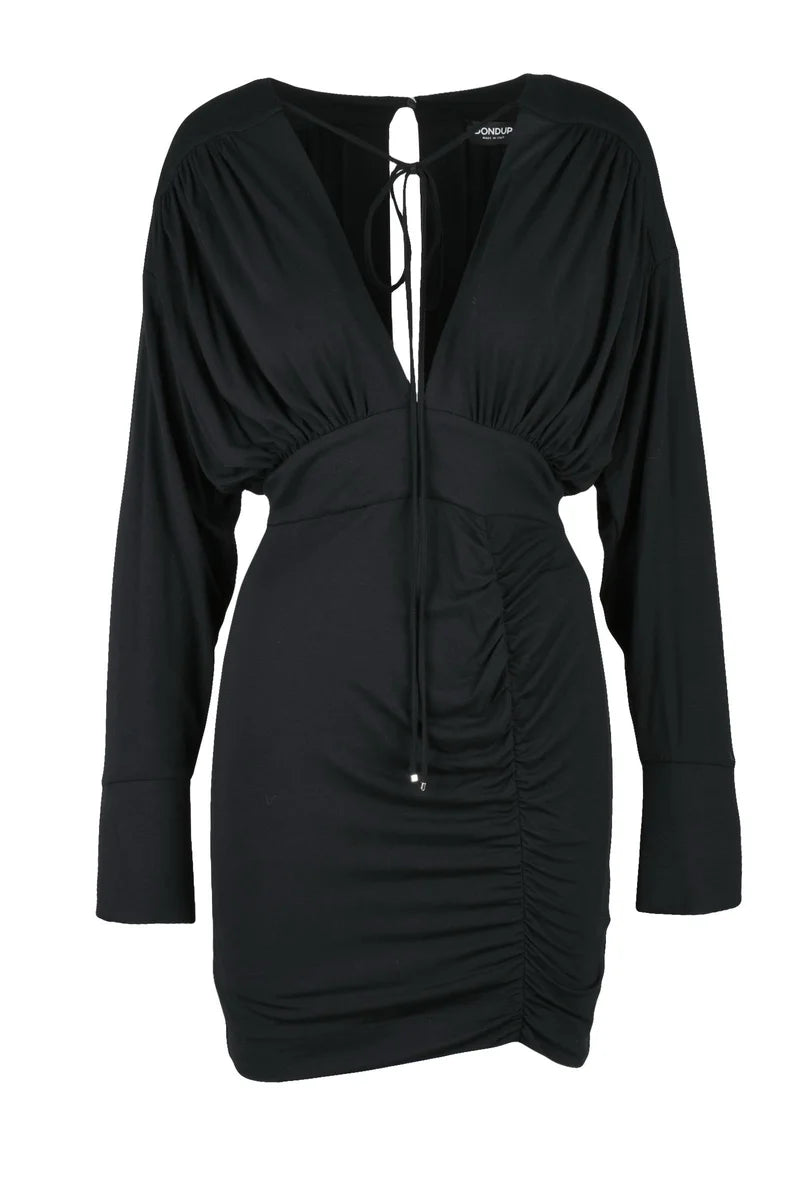 Dondup Abito Jersey Zip Raglan - Nero