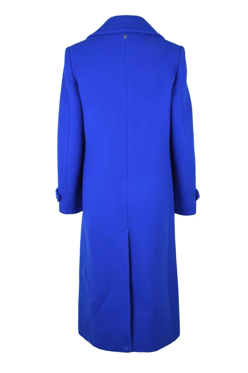 Dondup Cappotto Lungo Doppiopetto Cashmere - Royal Blue