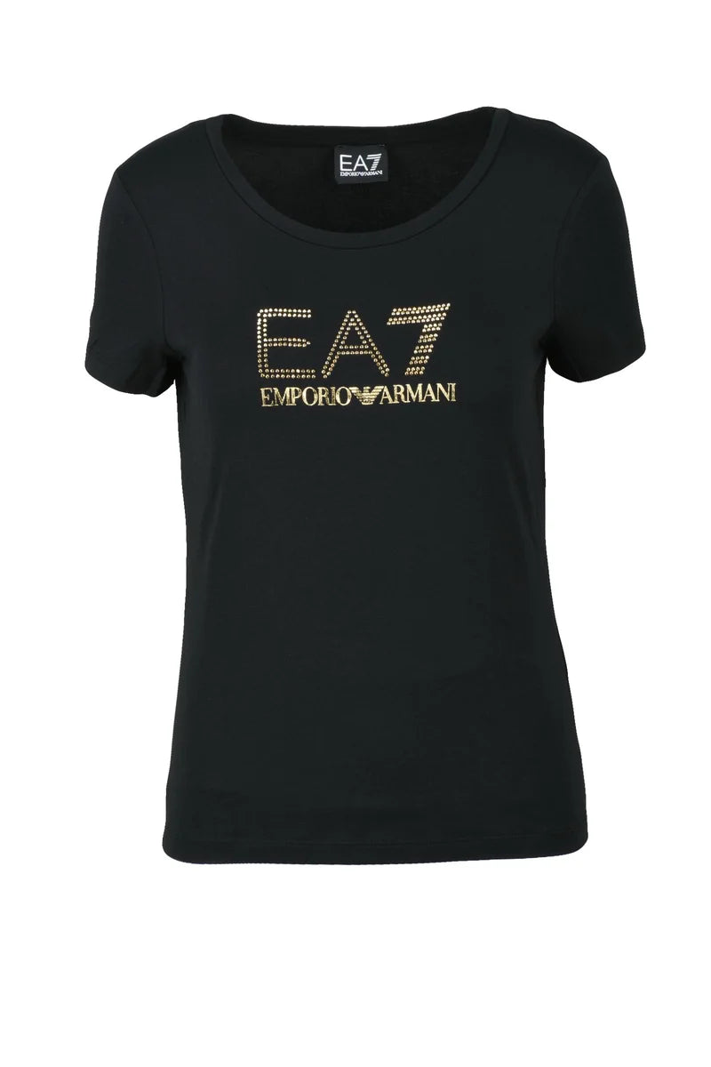 EA7 Emporio Armani T-shirt Cotone Modal Stretch - Nero