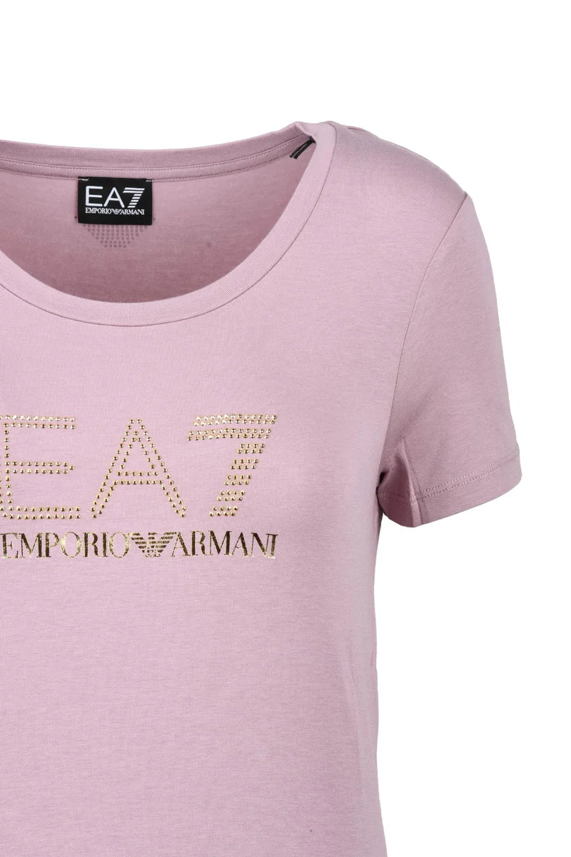 EA7 Emporio Armani T-shirt Cotone Modal Stretch - Rosa