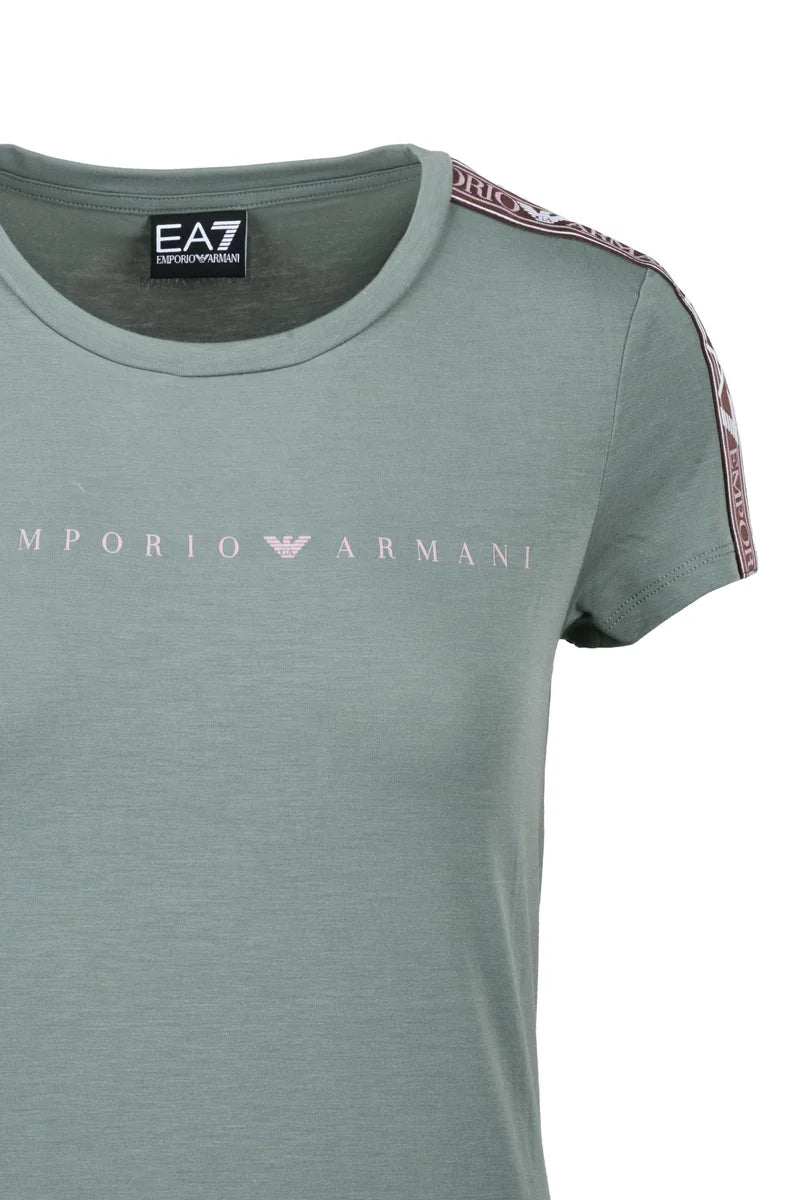 EA7 Emporio Armani T-shirt Viscosa/Elastan - Verde Salvia