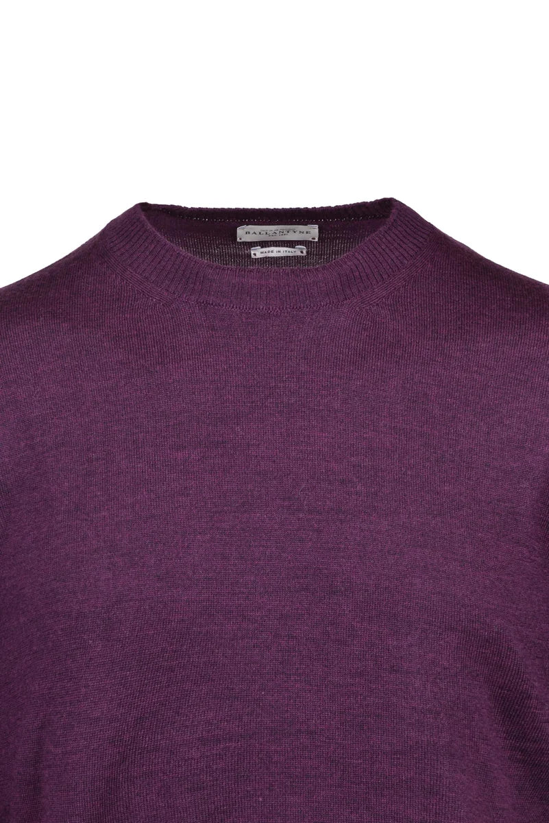 Ballantyne Pullover Girocollo Lana - Rosso