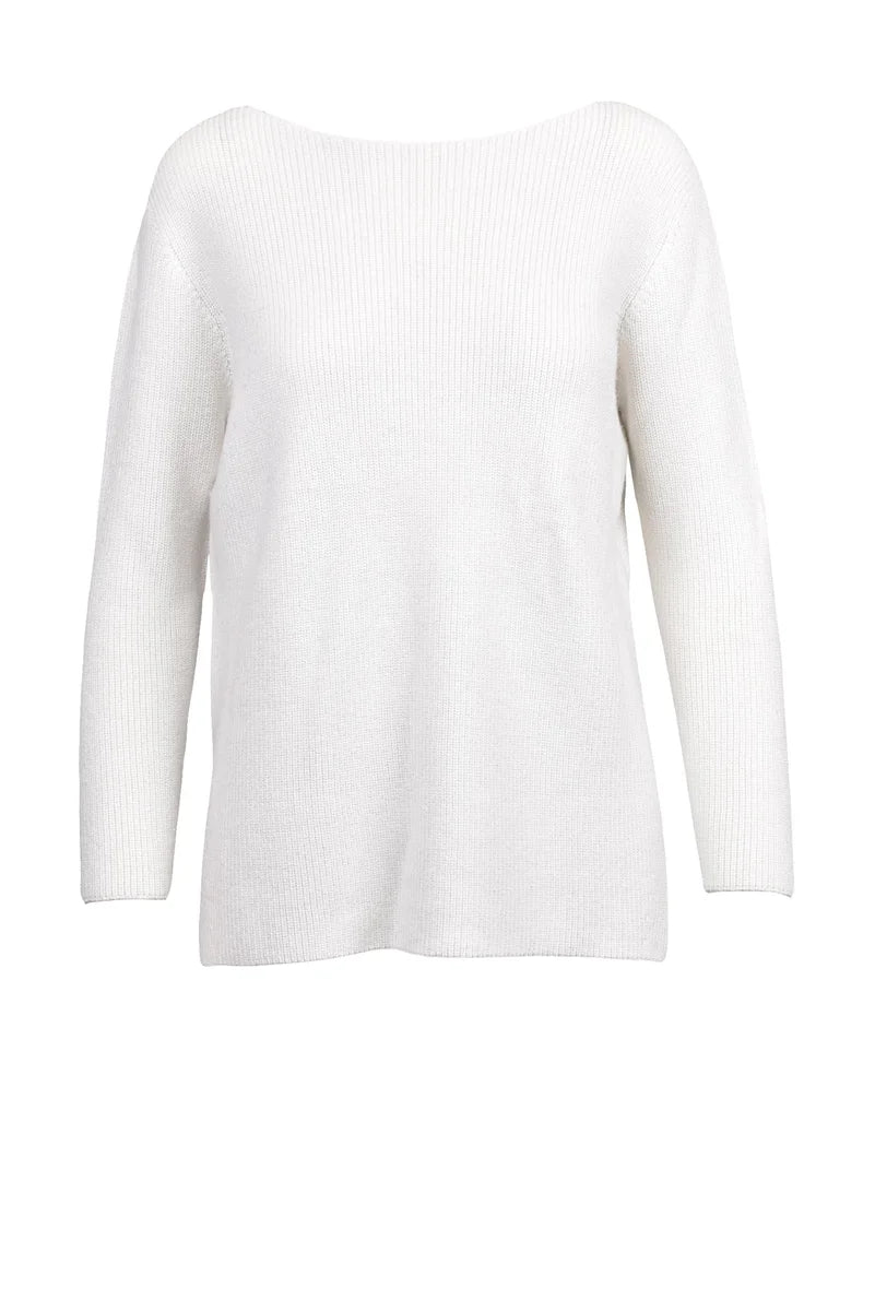 Fabiana Filippi Maglione Lamé - Bianco