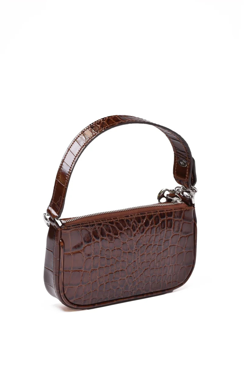 By Far Borsa Mini Rachel - Cioccolato