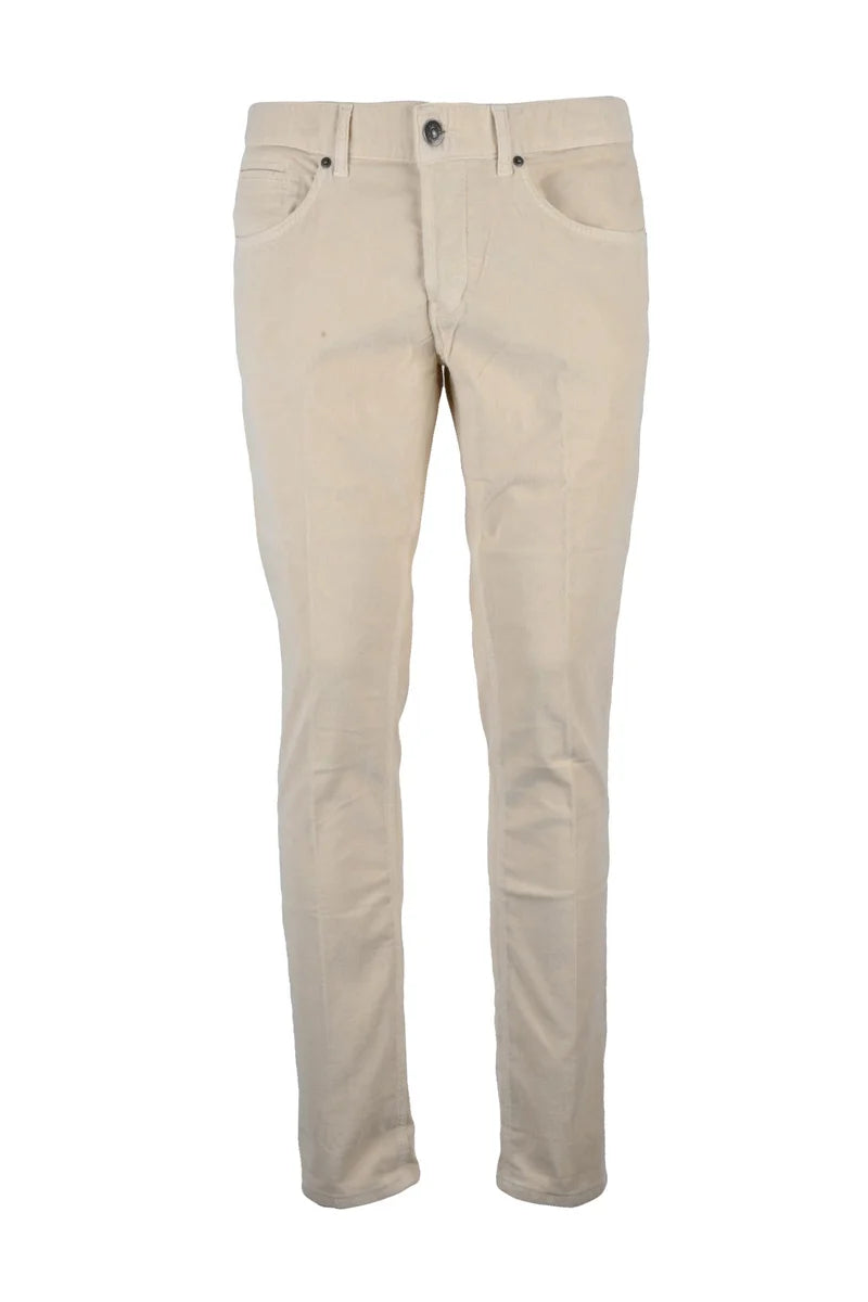 Dondup Pantaloni George Velluto - Verde