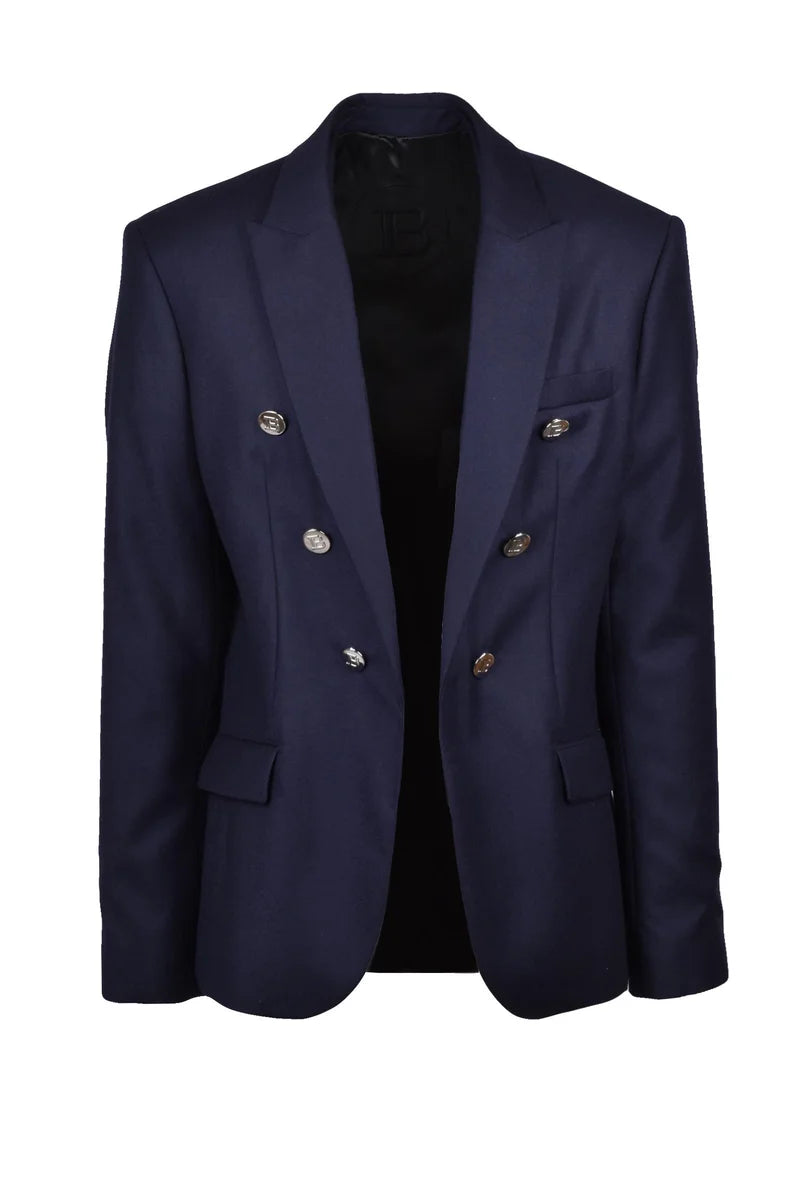 Balmain Giacca Doppiopetto - Blu