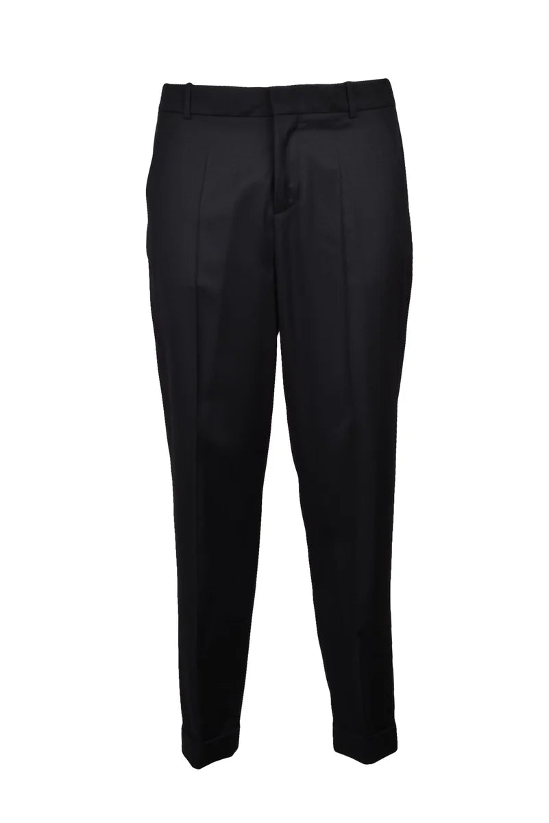 Balmain Pantaloni Lana Classici - Nero