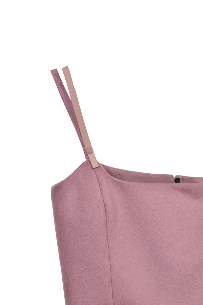 Max Mara Sfilata Top Pepaia in Lana Cashmere - Rosa Antico