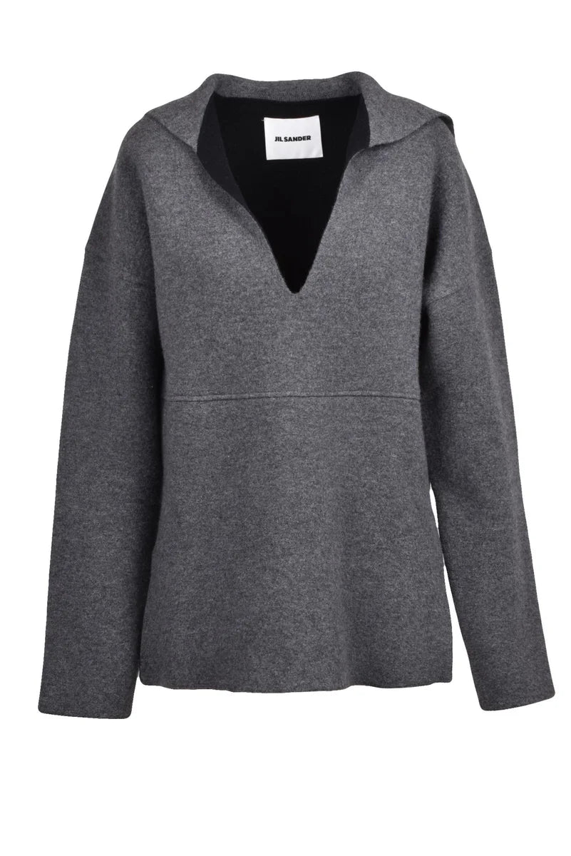 Jil Sander Maglia Over Reversibile - Grigio