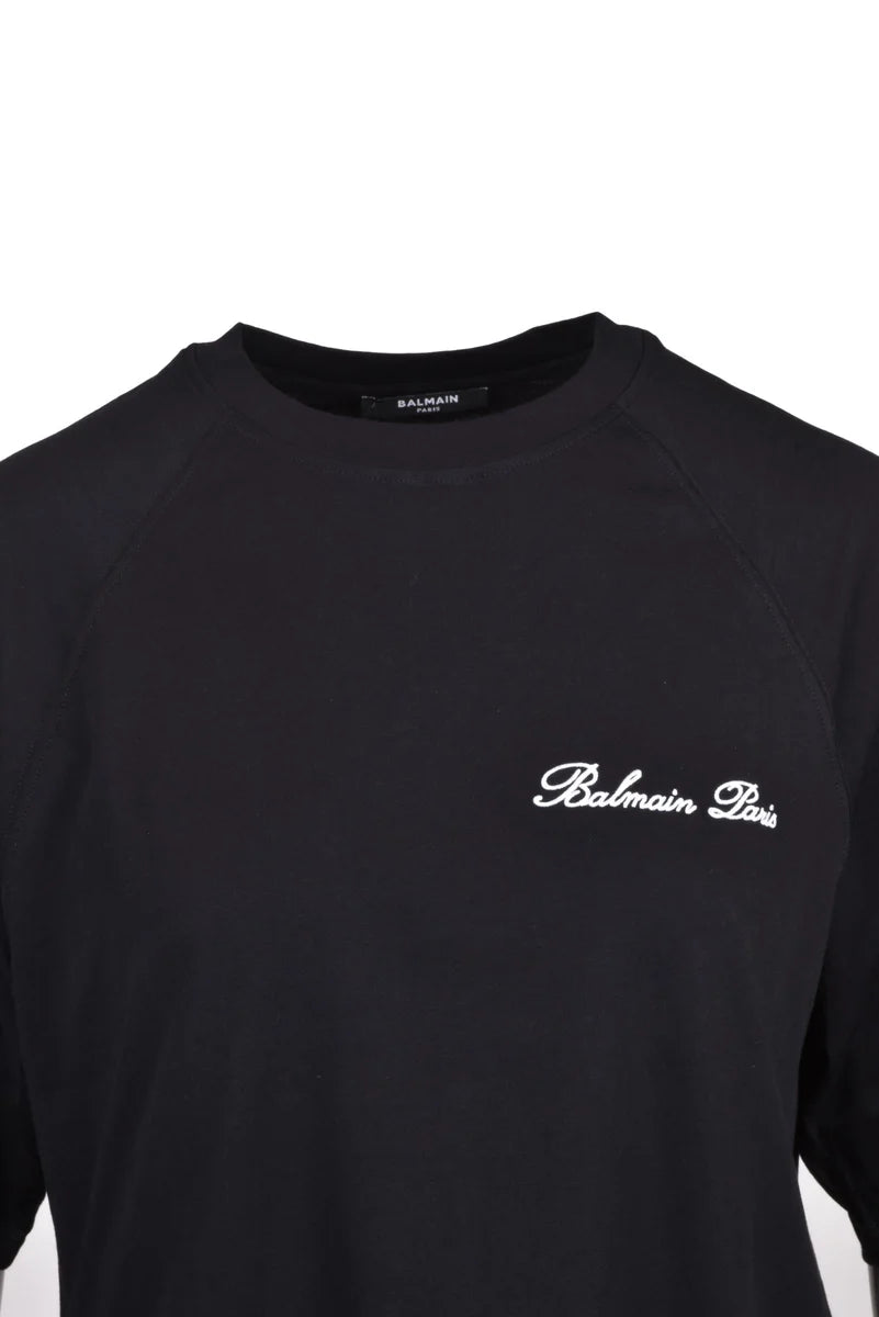 Balmain T-shirt Cotone - Nero
