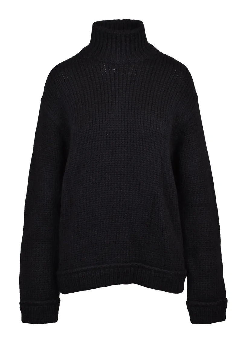 Tom Ford Maglione Lupetto Alpaca - Nero
