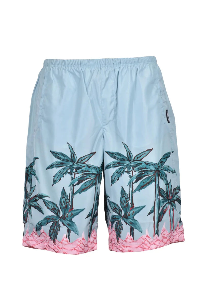 Palm Angels Bermuda Nylon - Verde Acqua