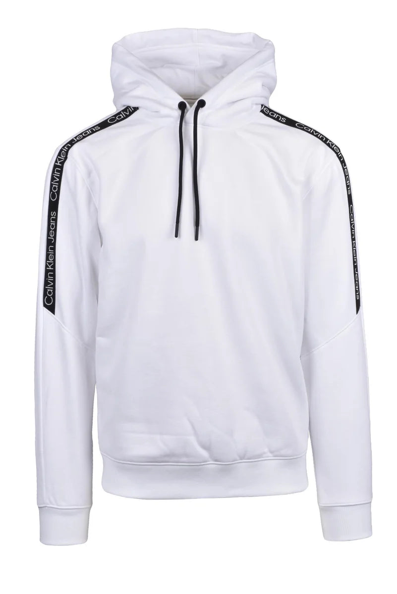 Calvin Klein Jeans Felpa Cappuccio - Bianco
