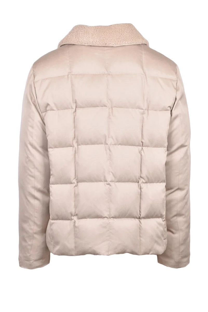 Eleventy Silk Down Jacket - Beige