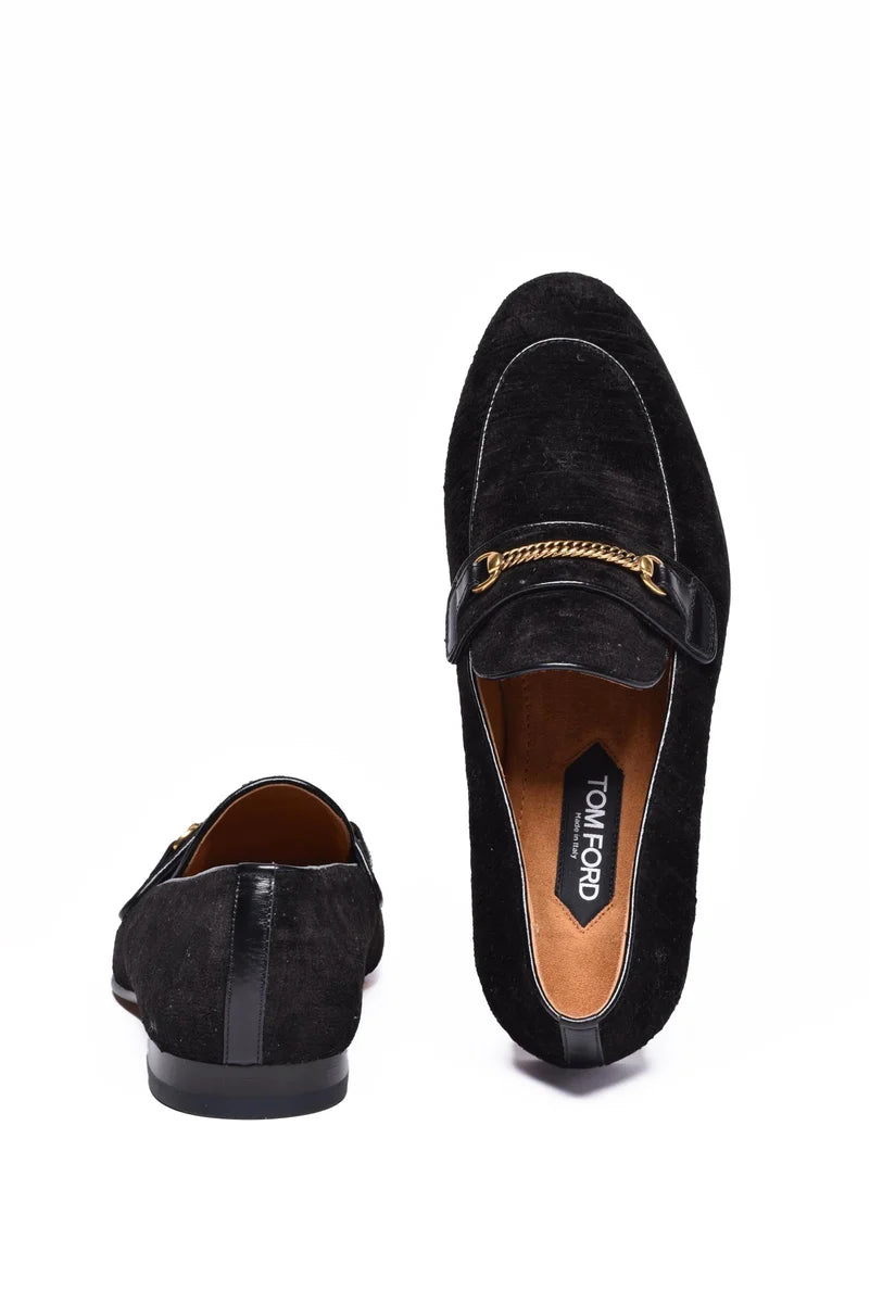 Tom Ford Suede Loafers - Black