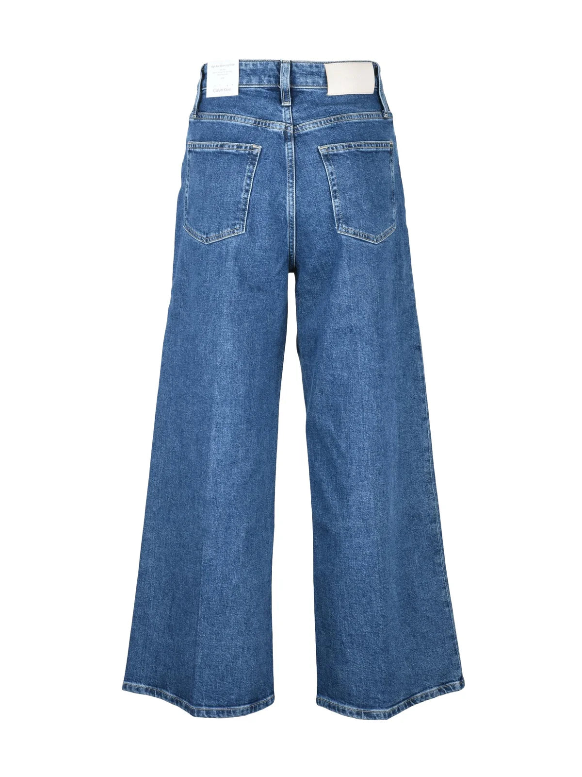 Calvin Klein Jeans Jeans Gamba Larga High Rise - Blu