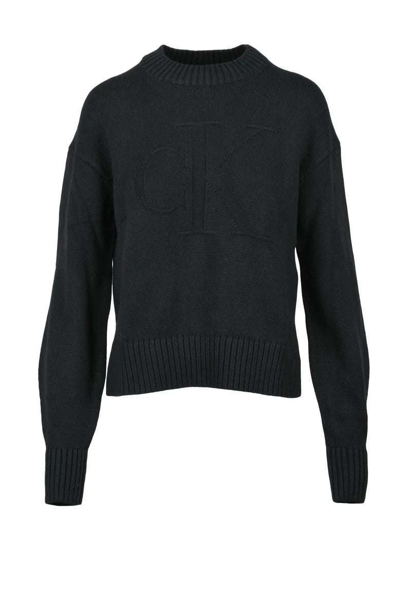 Calvin Klein Jeans Cotton Jumper - Black