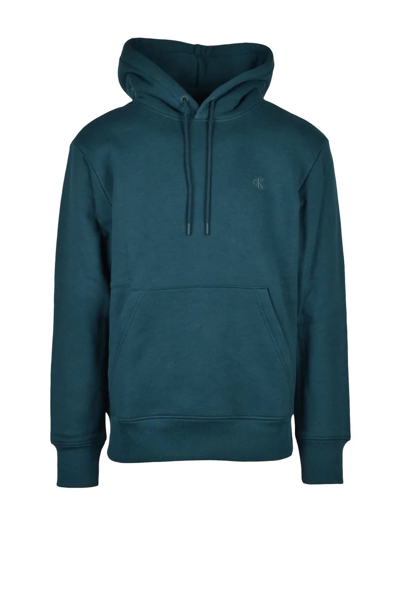 Calvin Klein Jeans Felpa con Cappuccio - Verde
