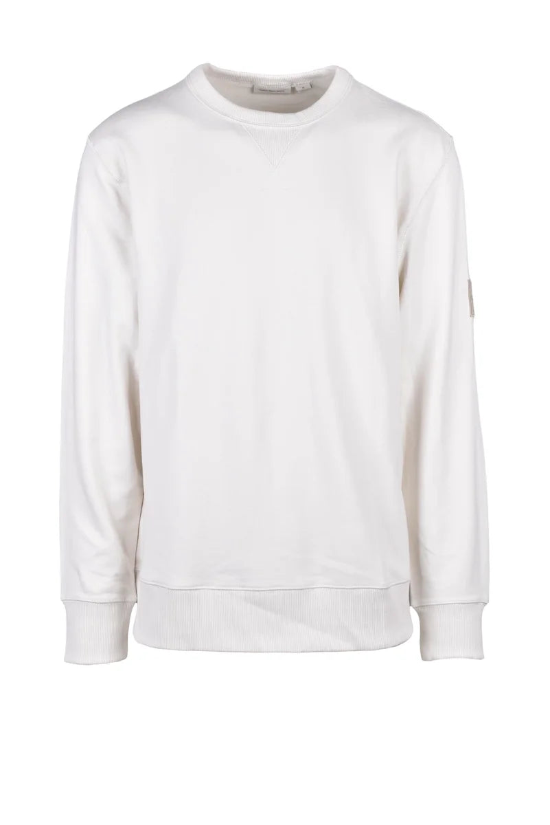 Calvin Klein Jeans Felpa Girocollo - Bianco
