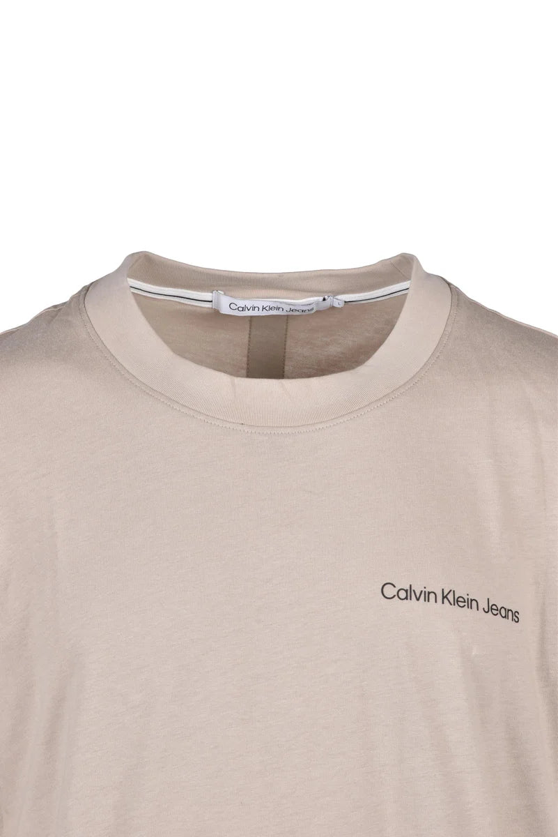 Calvin Klein Jeans T-shirt Girocollo - Beige