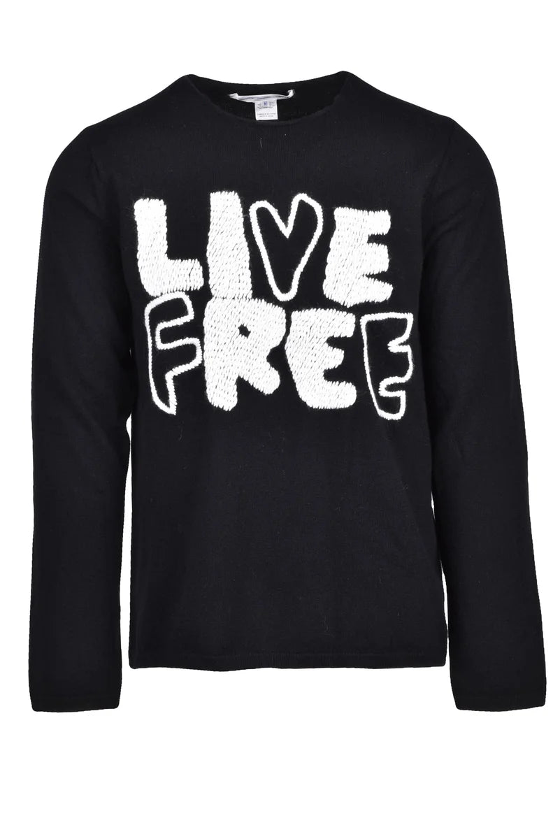 Comme Des Garçons Shirt Pullover Girocollo Uomo - Nero/Bianco