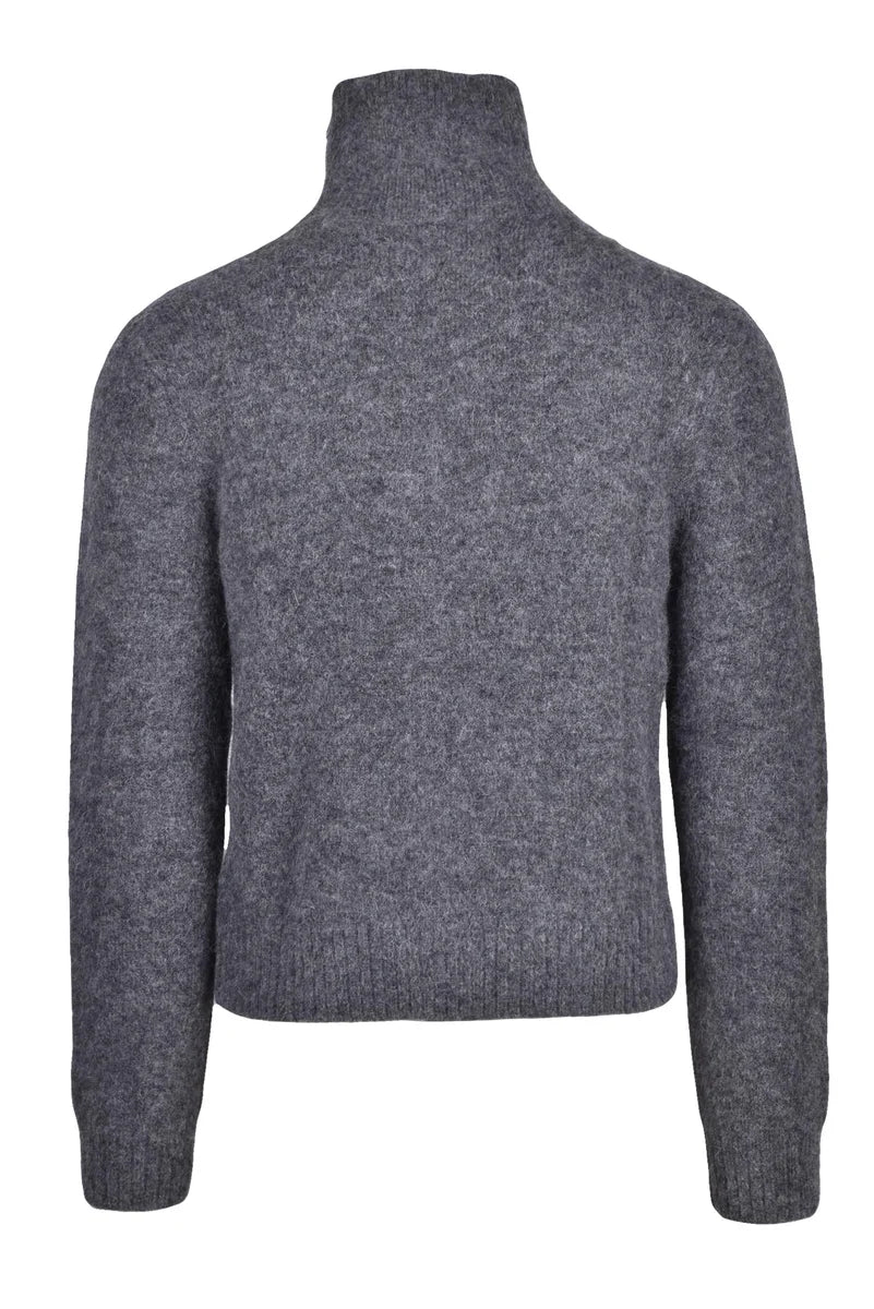 Isabel Marant Maglione Zip Alpaca - Grigio