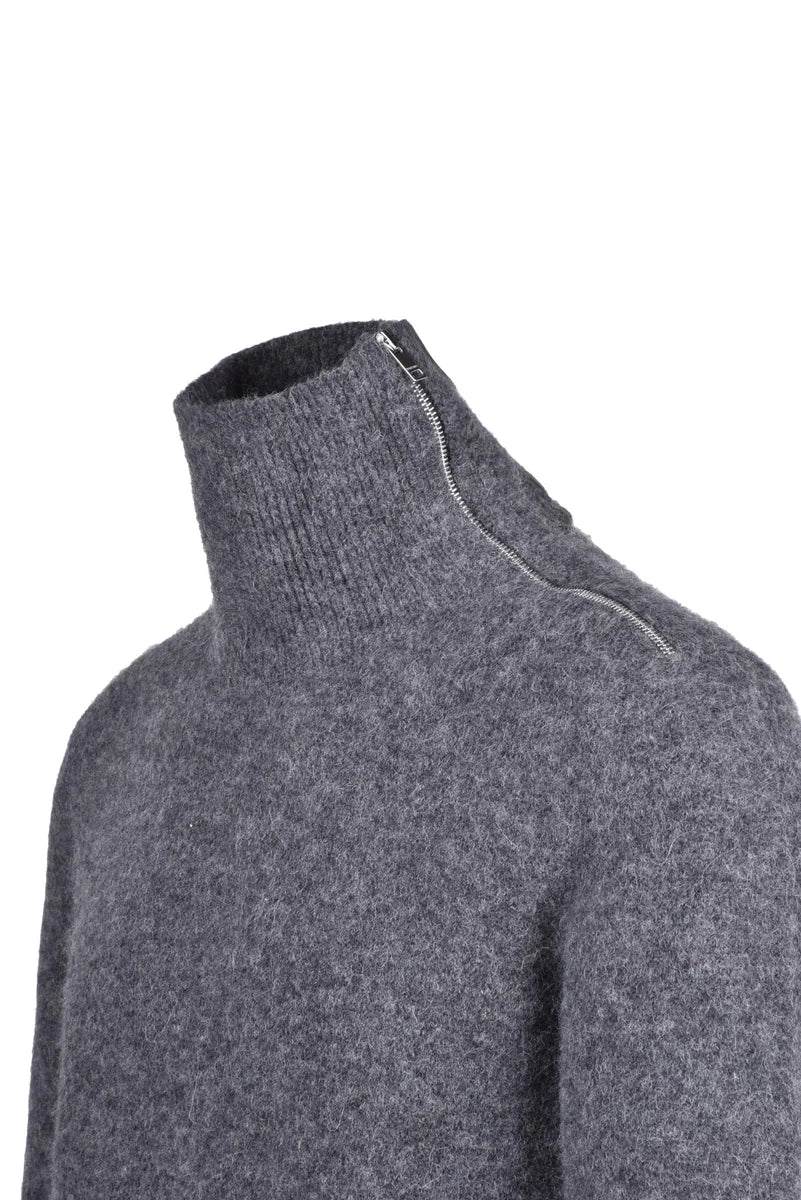 Isabel Marant Maglione Zip Alpaca - Grigio