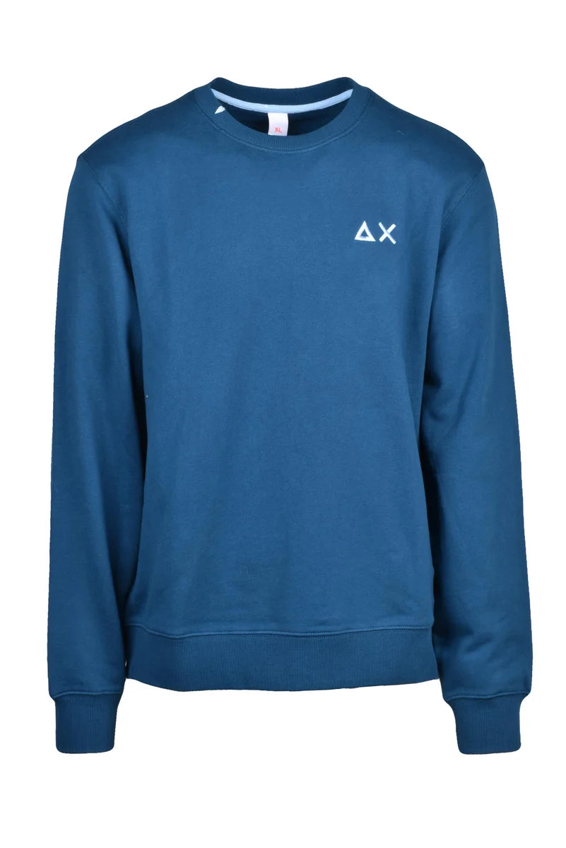 Sun68 Felpa Uomo Interno Felpato - Blu