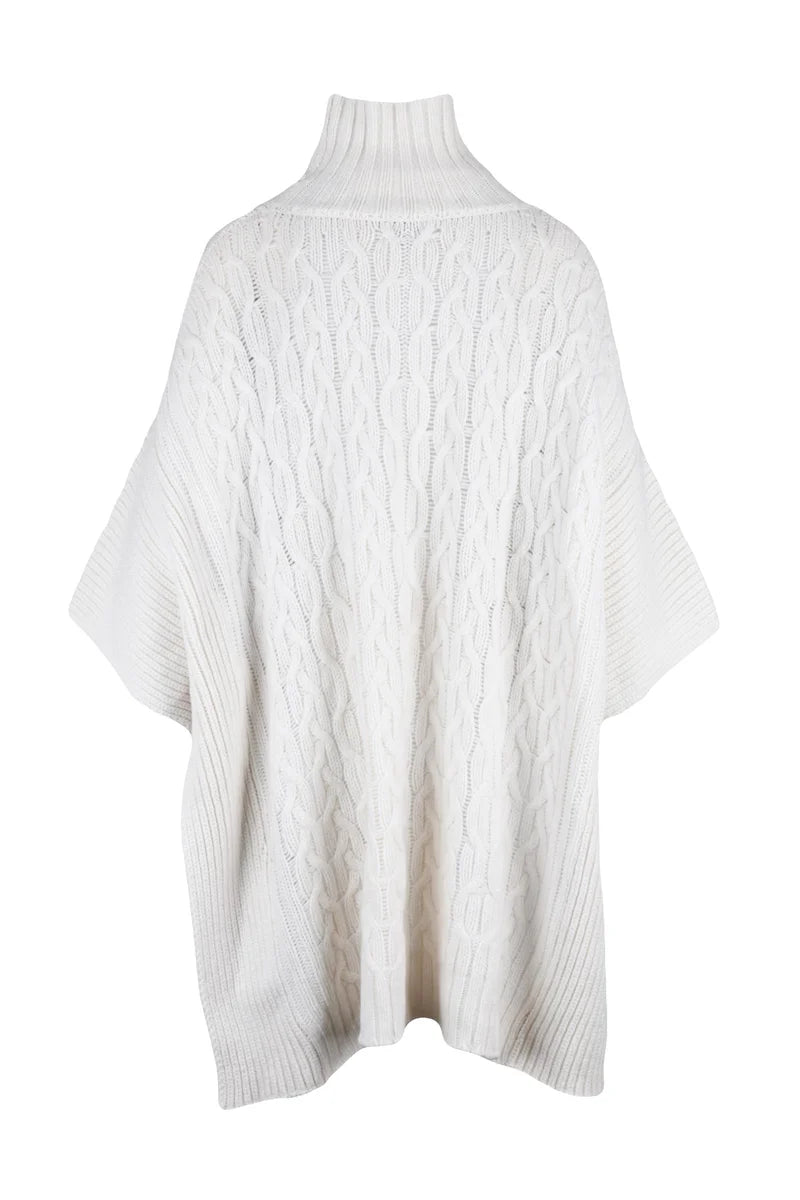 Eleventy Cashmere Cape Jumper - White