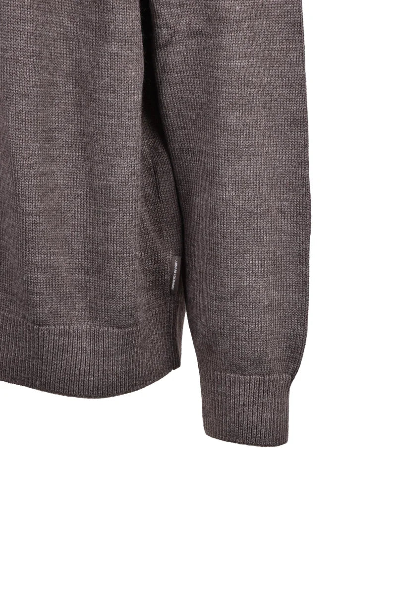 Armani Exchange Maglione Collo Alto - Marrone