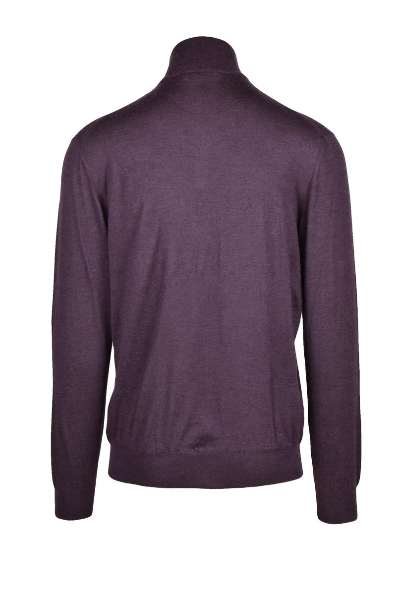 Cruciani Pullover Alto con Zip - Rosso
