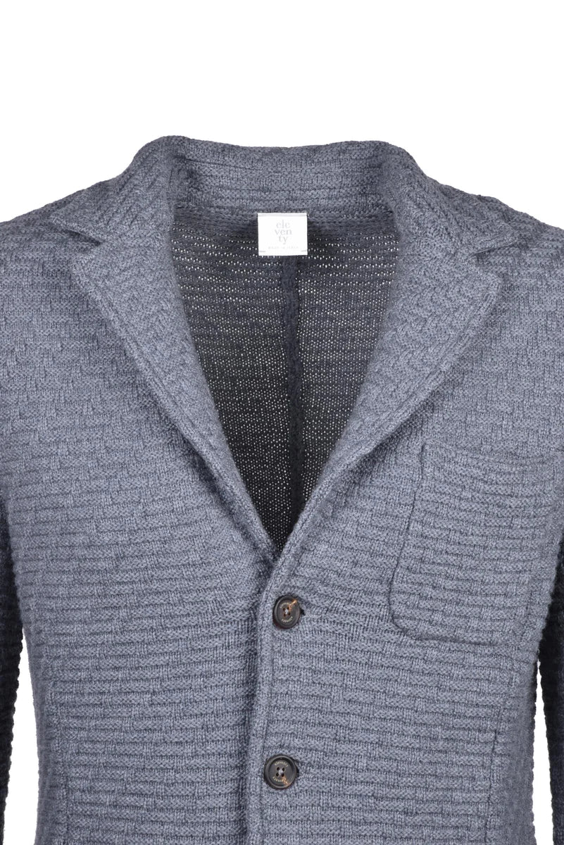 Eleventy Giacca in Maglia - Grigio