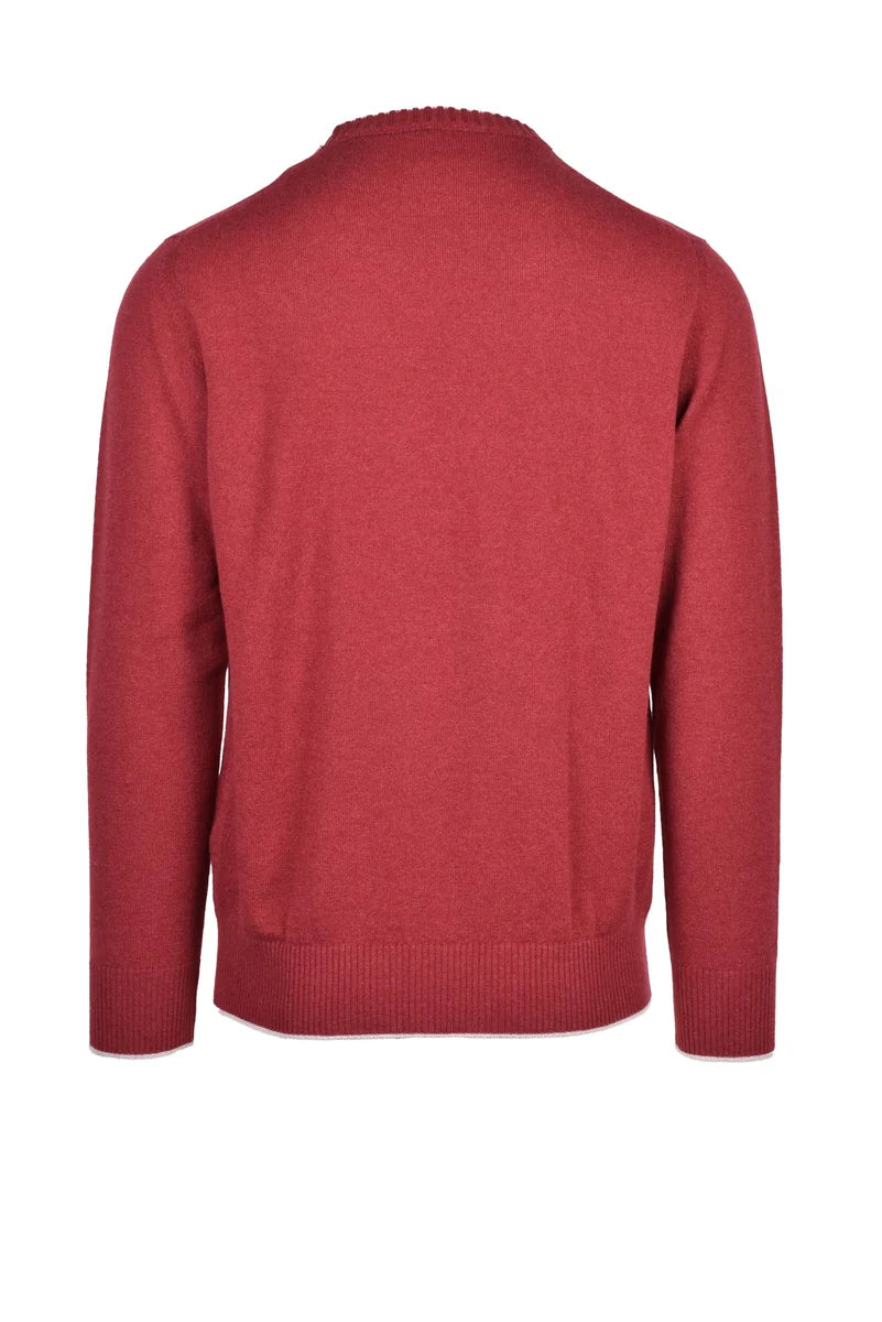 Eleventy Crew Neck Pullover - Red