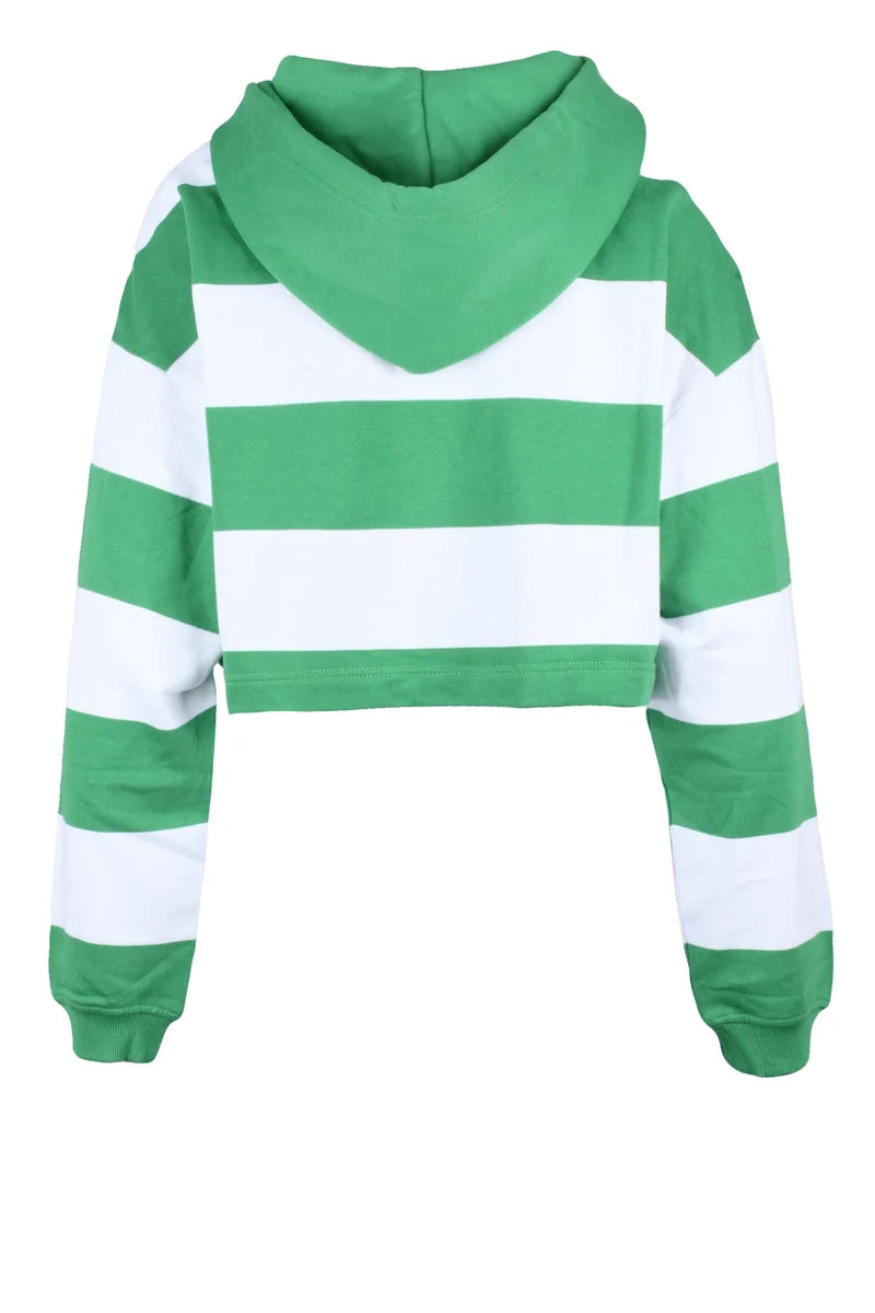 Tommy Jeans Felpa Corta - Bianco/Verde