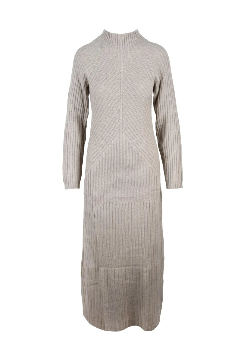 Eleventy Abito Lungo Maglia - Beige