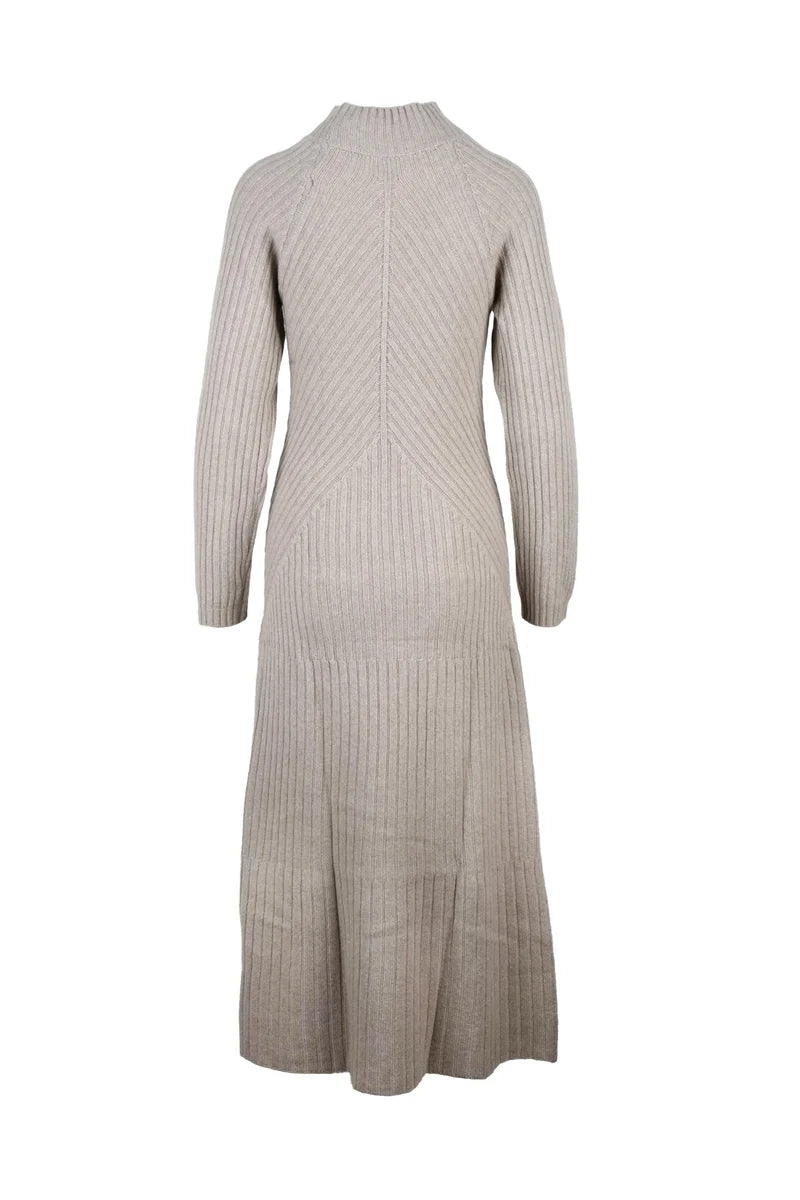 Eleventy Abito Lungo Maglia - Beige