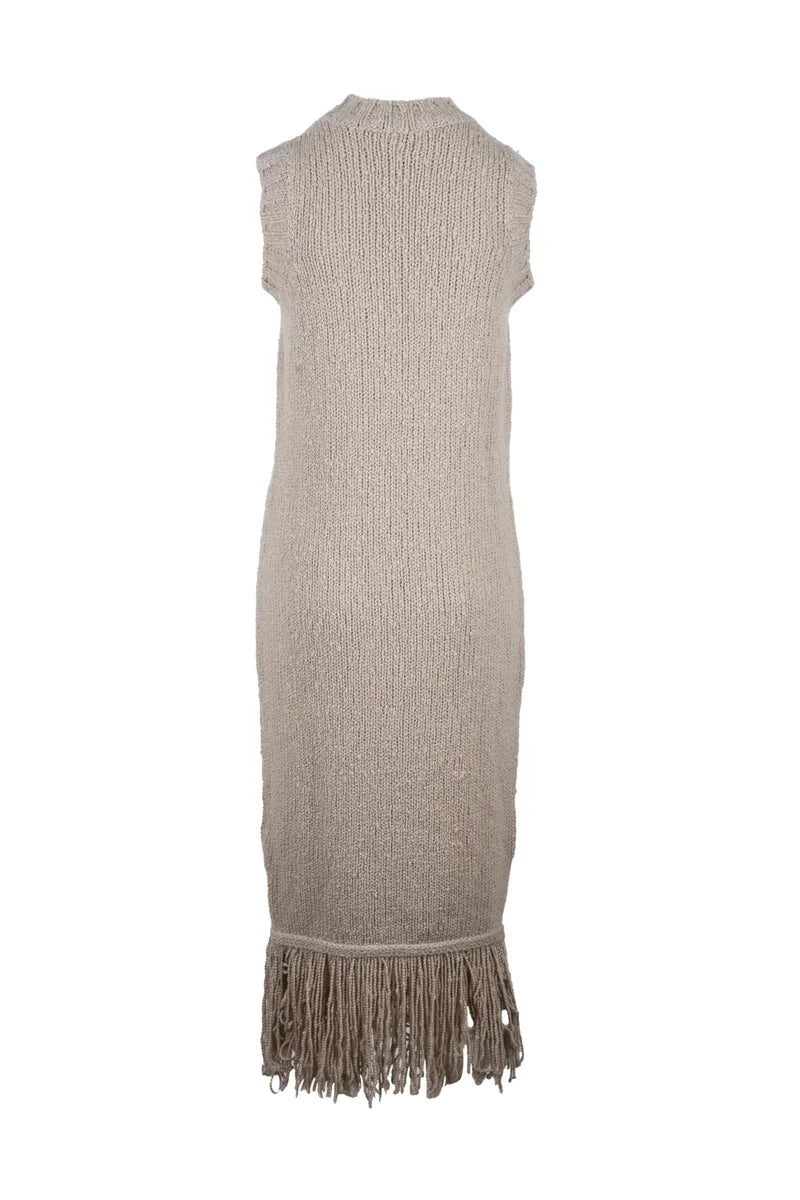 Eleventy Abito Smanicato Bouclé - Beige