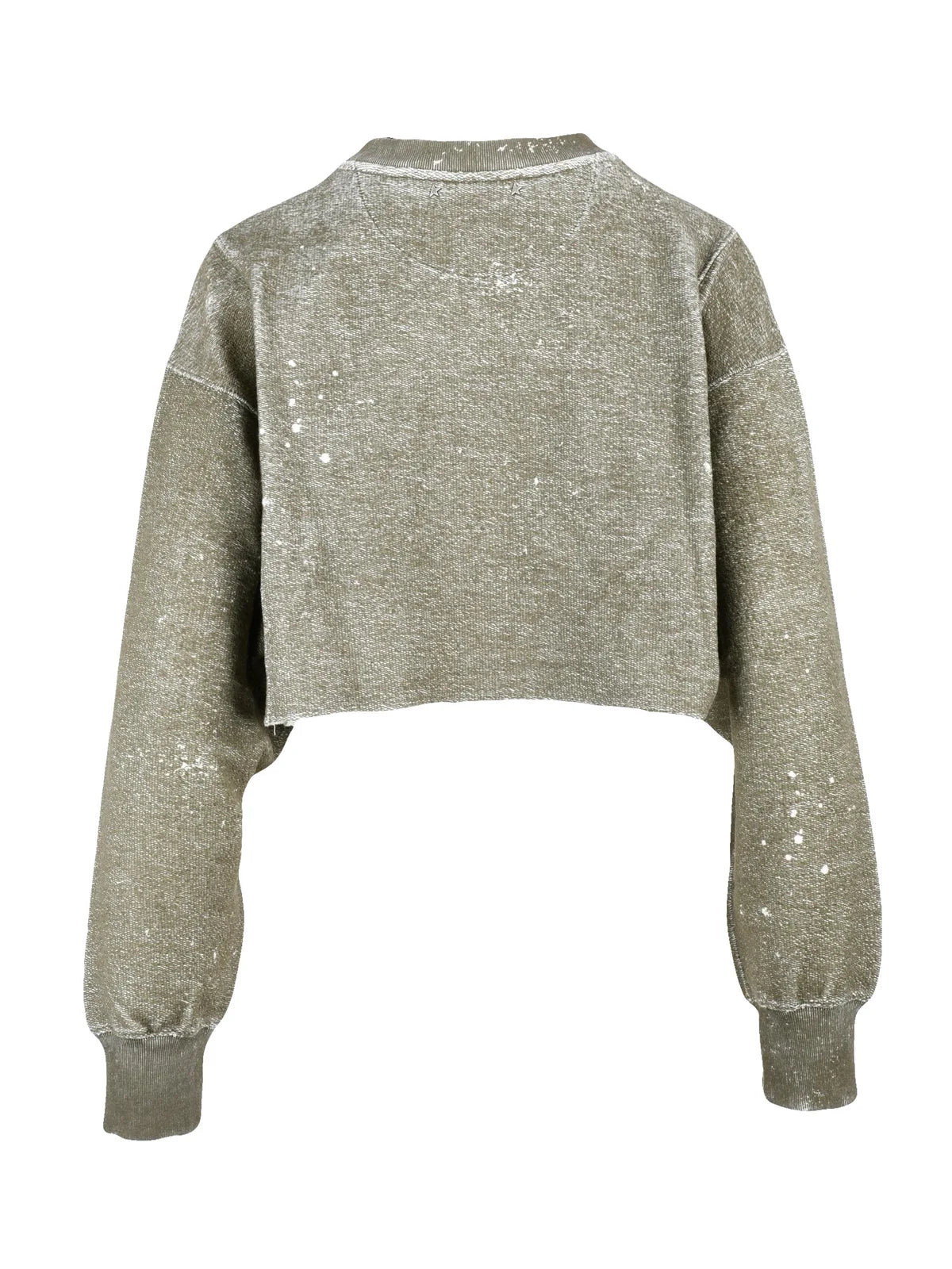 Golden Goose Felpa Corta Cotone - Verde Militare