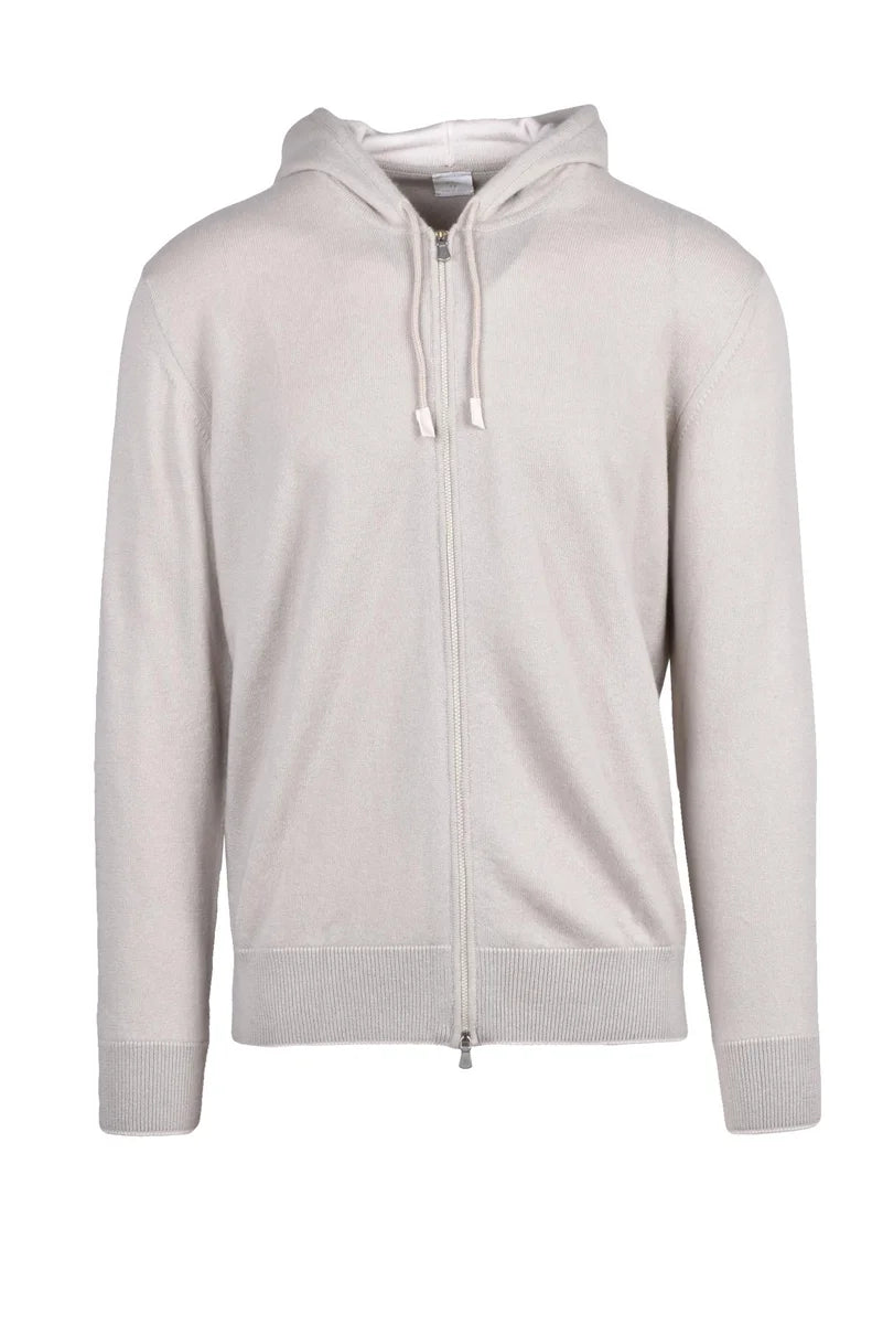 Eleventy Cardigan Zip Cashmere - Beige