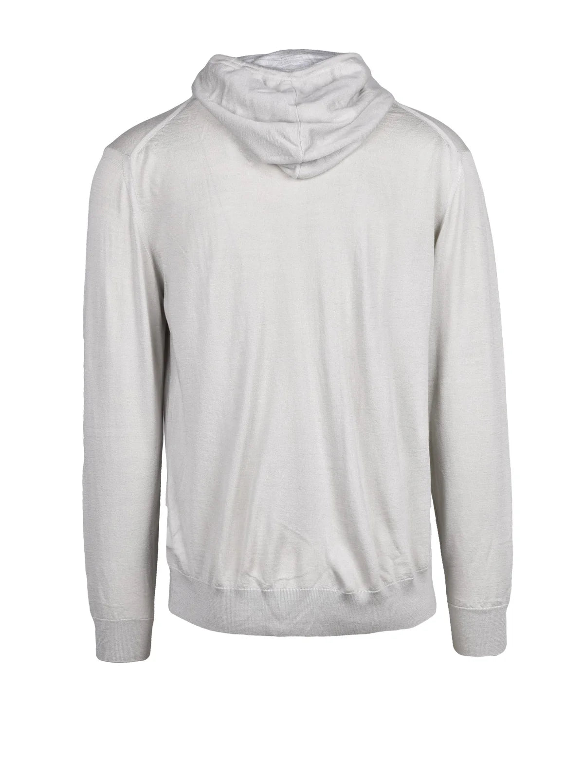 Eleventy Cardigan Zip Grigio Chiaro