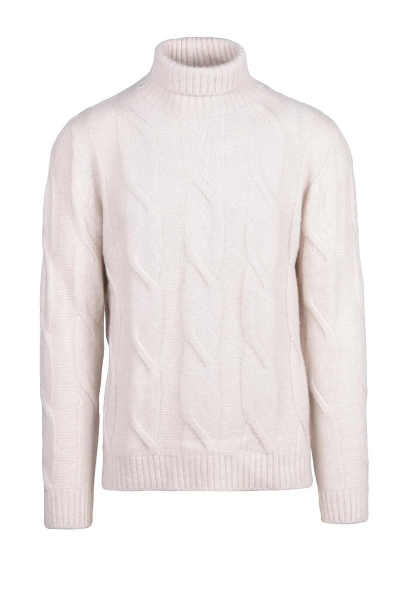 Eleventy Maglia Girocollo Cashmere Seta - Bianco