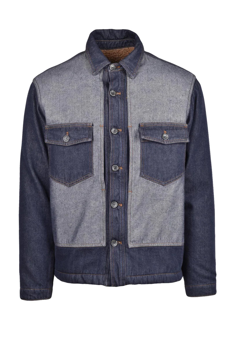 Nine:inthe:morning Giubbotto Denim Peluche - Blu