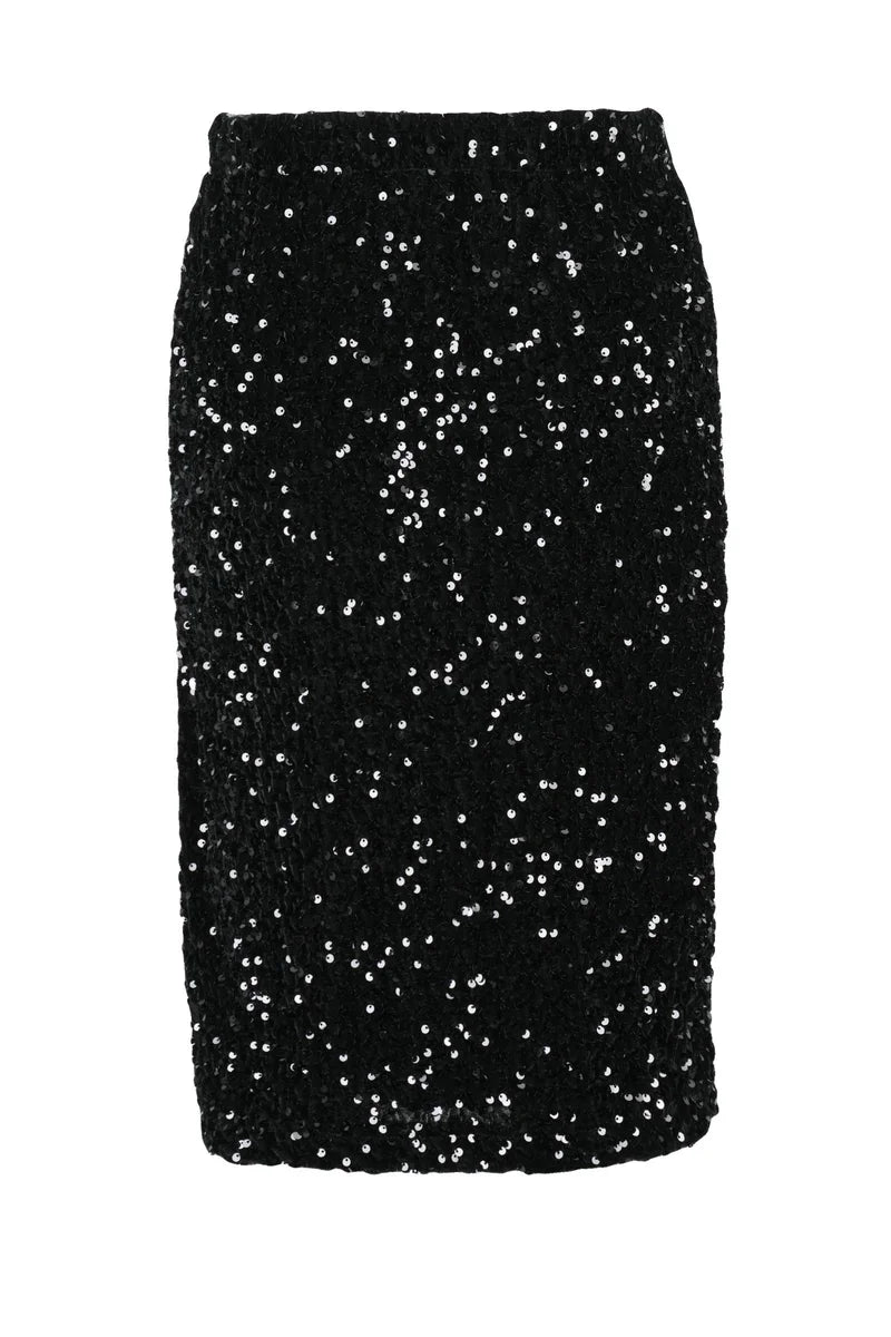 Markup Gonna Tubino Paillettes - Nero