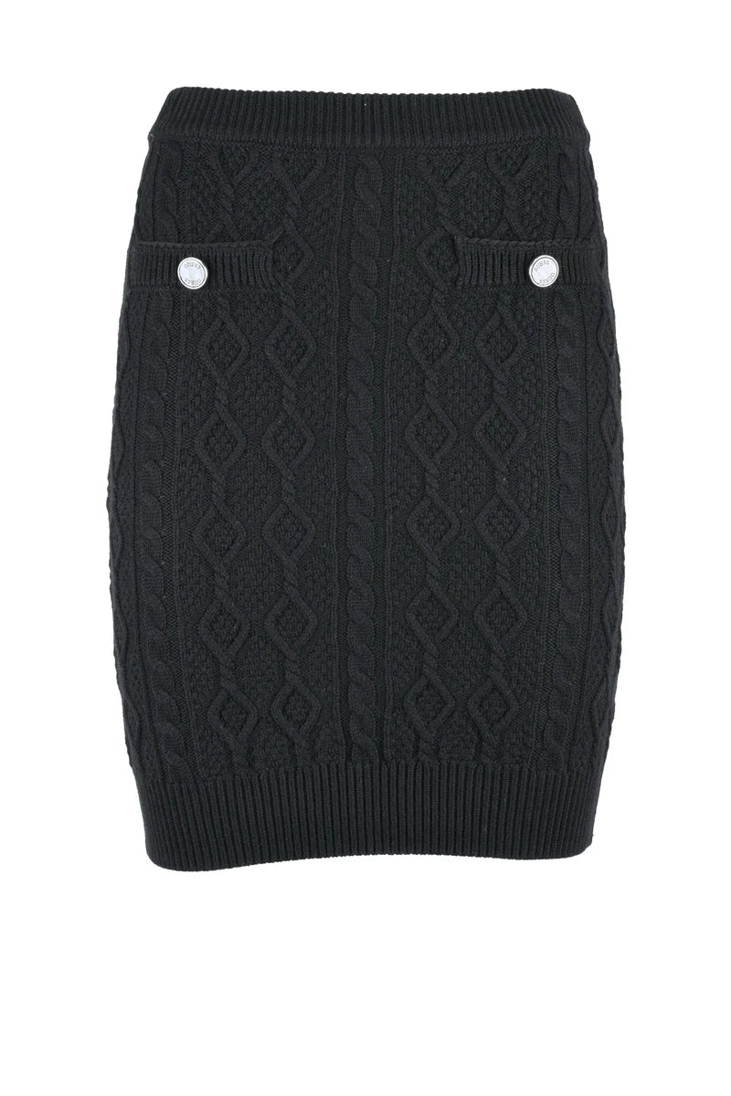 Guess Mini Gonna Tricot - Nero