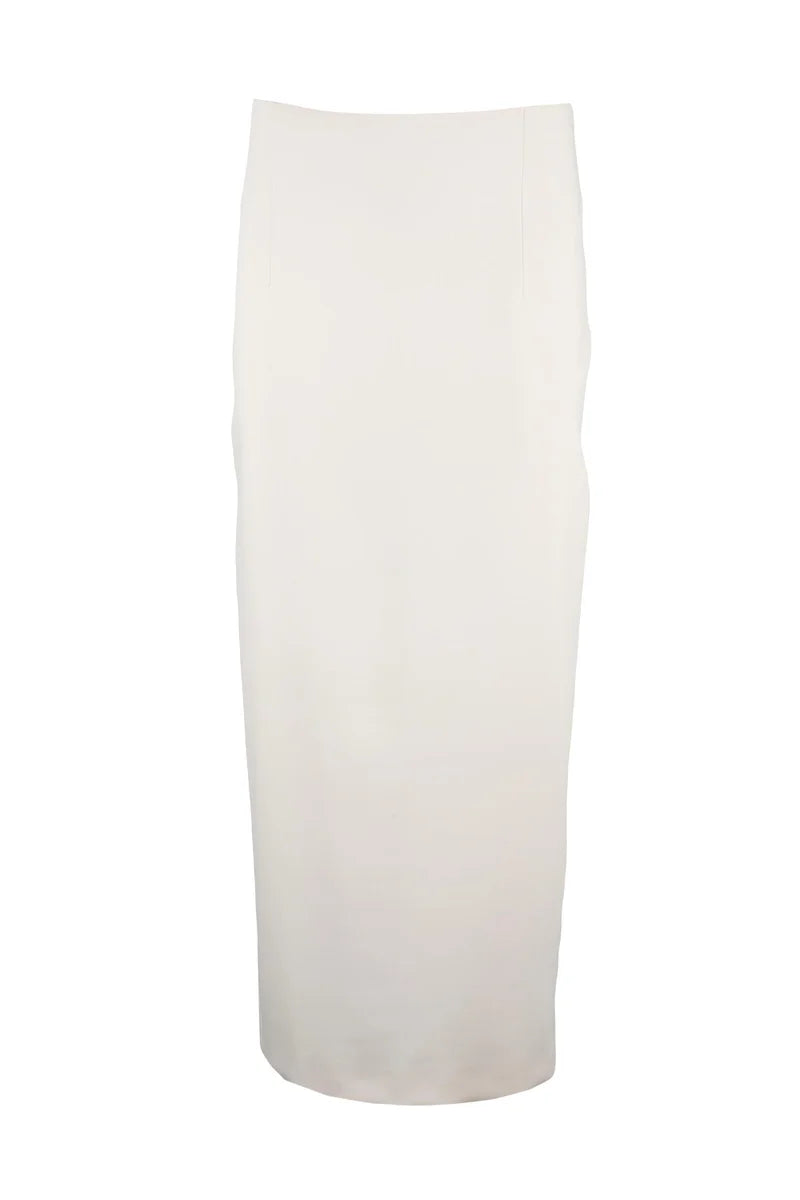 Patrizia Pepe Gonna Longuette Tubino - Bianco