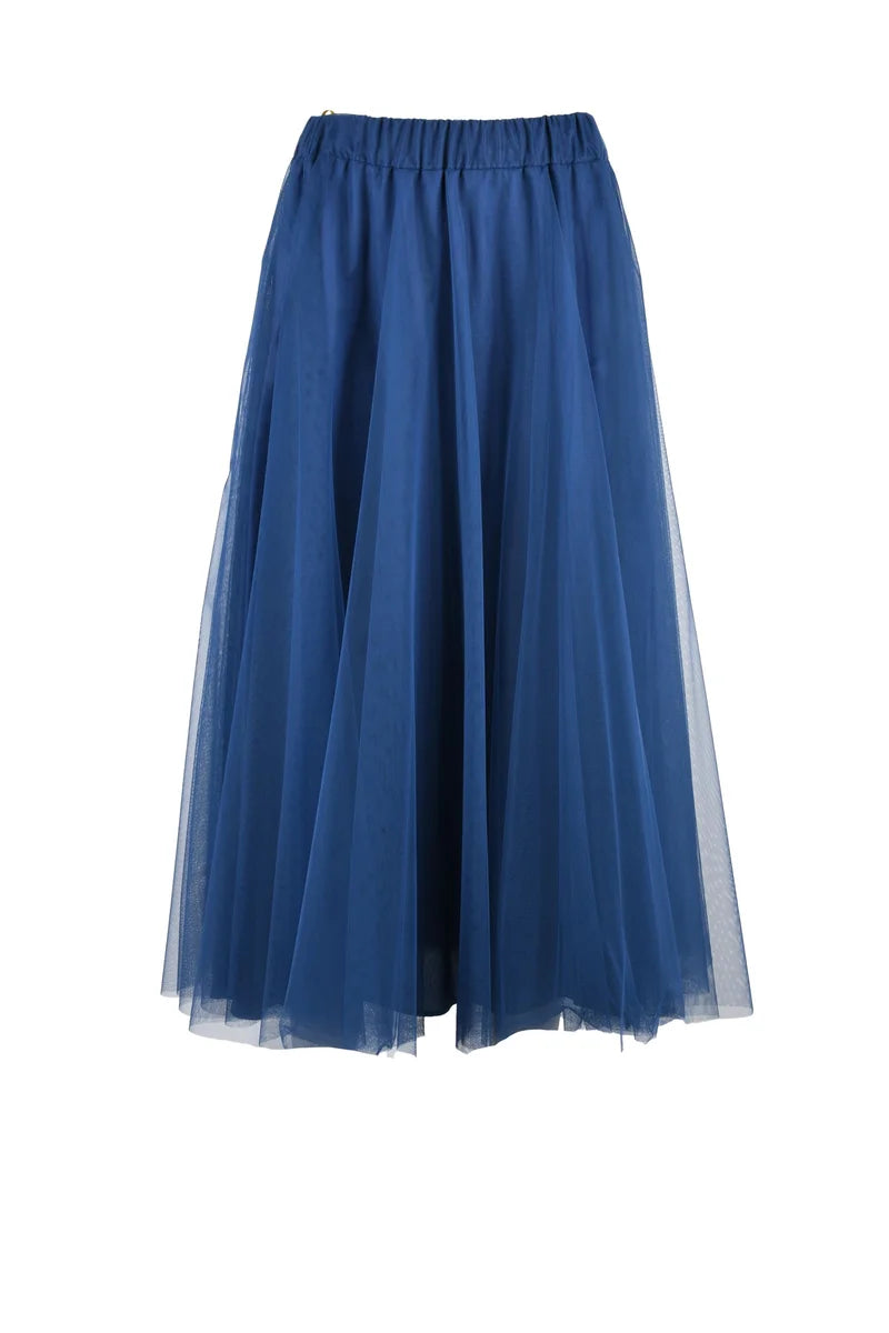 ..,merci Gonna Lunga Tulle - Blu