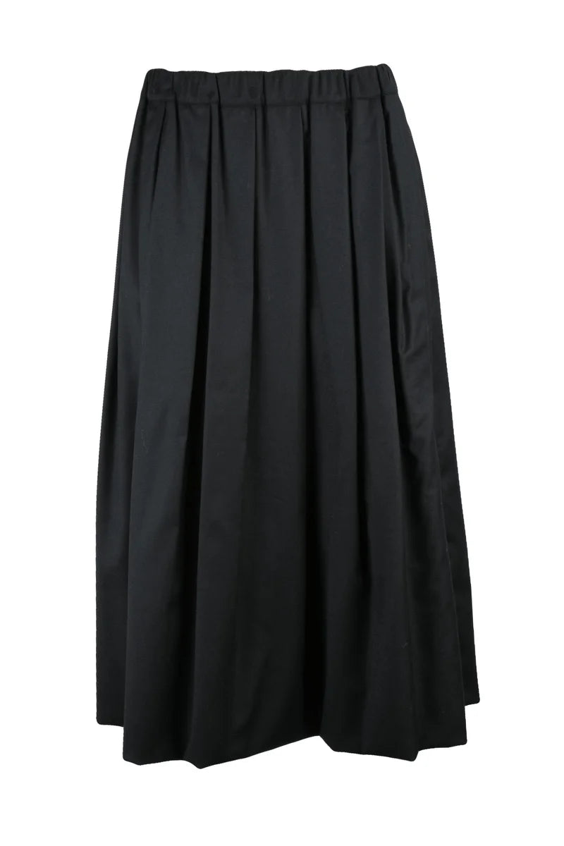 Fabiana Filippi Gonna Lunga Pieghe - Nero