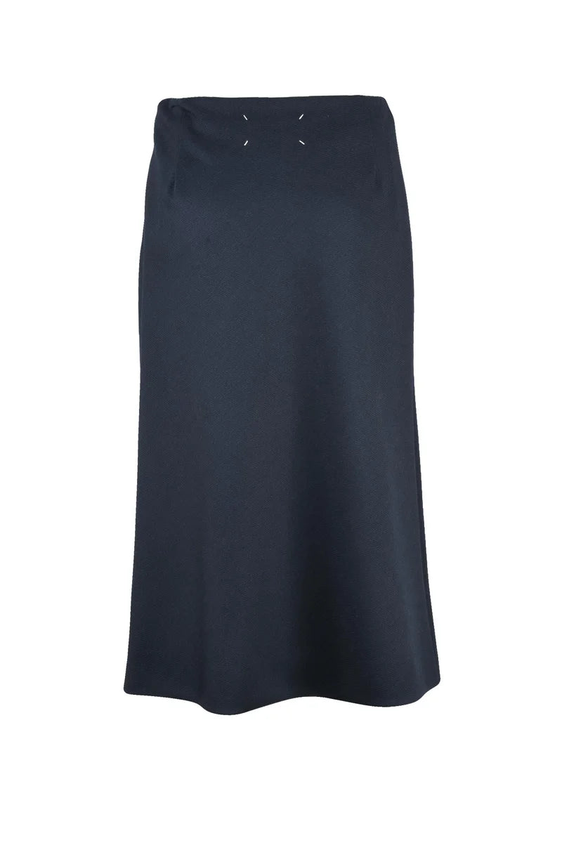 Maison Margiela Gonna Longuette Svasata - Blu