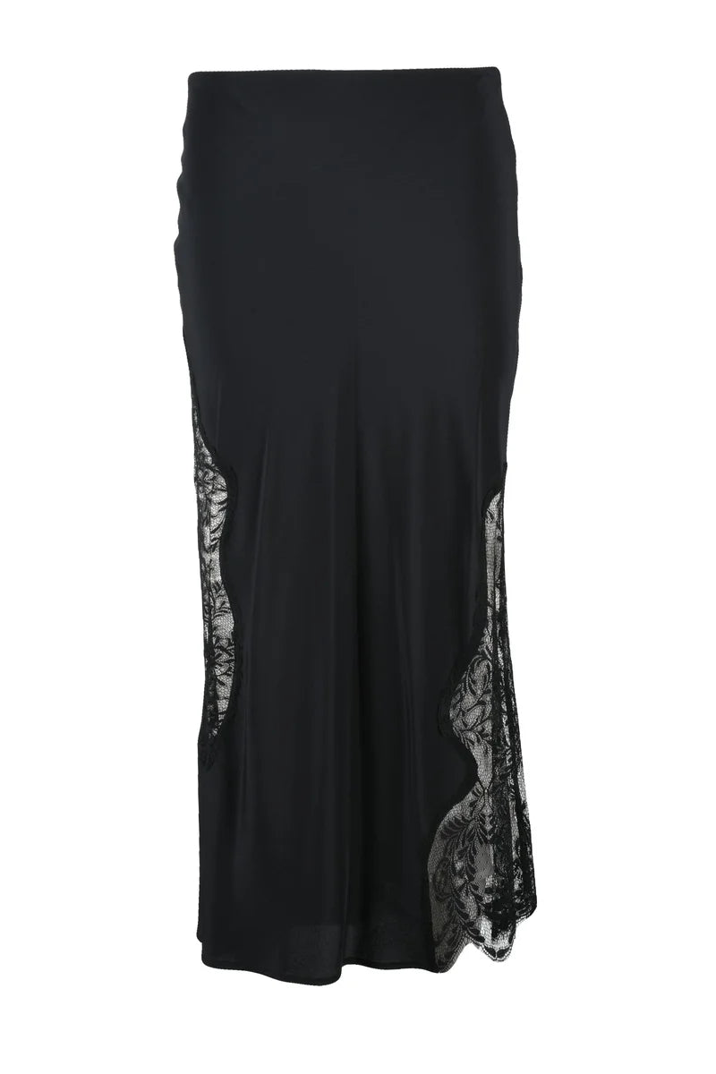 Erika Cavallini Gonna Longuette Voile - Nero